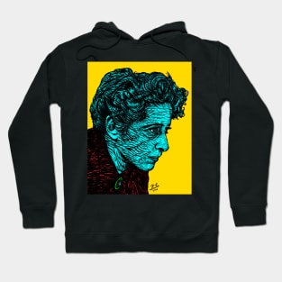 HANNAH ARENDT ink and acrylic portrait .3 Hoodie